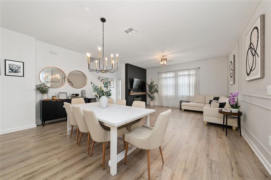 Furnished interior view inside a new home in Bridgewalk, St. Cloud (Image 7). Furnished interior view inside a new home in Bridgewalk, St. Cloud (Image 7).