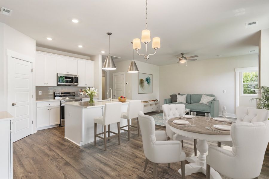 Furnished interior view inside a new home in The Meadows at Midway, Anderson (Image 4).