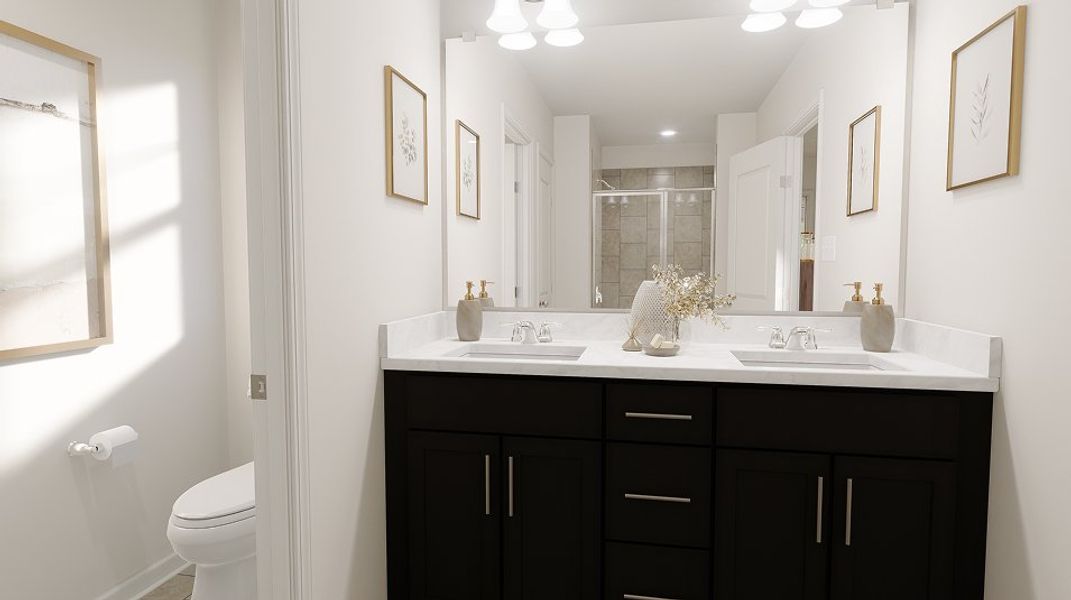 Carolina Grovesat Deerfield Hamilton EI Owners Bath Dual Vanitywith Rectangular Sinks Carolina Grovesat Deerfield Hamilton EI Owners Bath Dual Vanitywith Rectangular Sinks