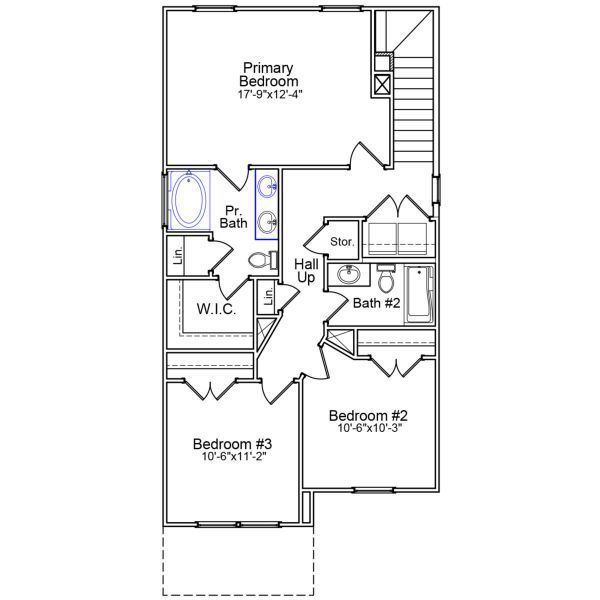 2D floor plan layout of this home in Pinecrest, West Columbia, SC (Image 3).