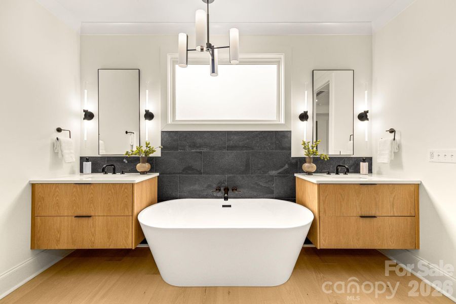 Furnished interior view inside a new home in , Charlotte (Image 6).