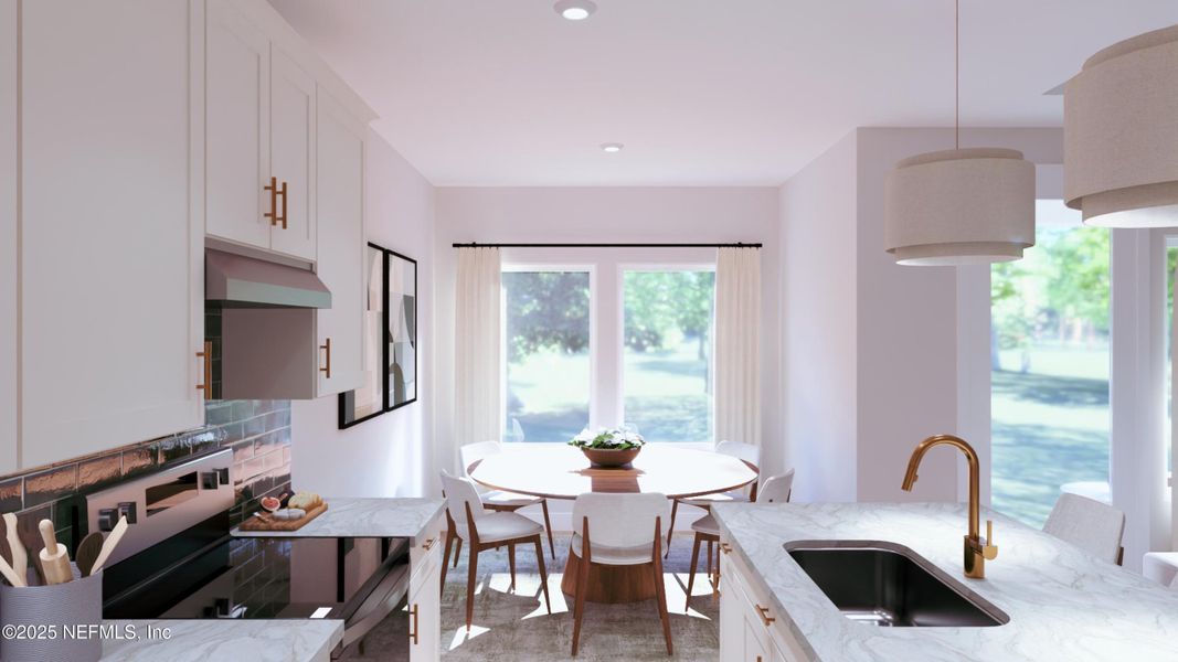 Furnished interior view inside a new home in Landing at Olde Florida, St. Augustine (Image 3).