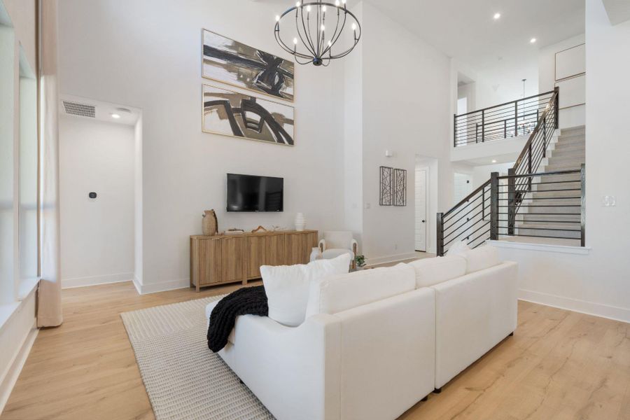 Furnished interior view inside a new home in Highland Village, Georgetown (Image 11).