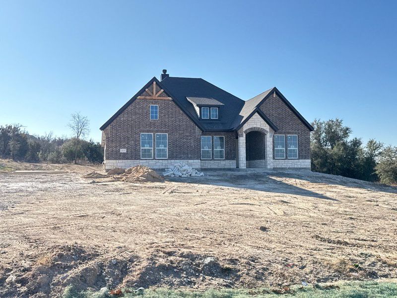 In-progress construction of a new home in Oak Grove Addition, Springtown, TX (Image 3).