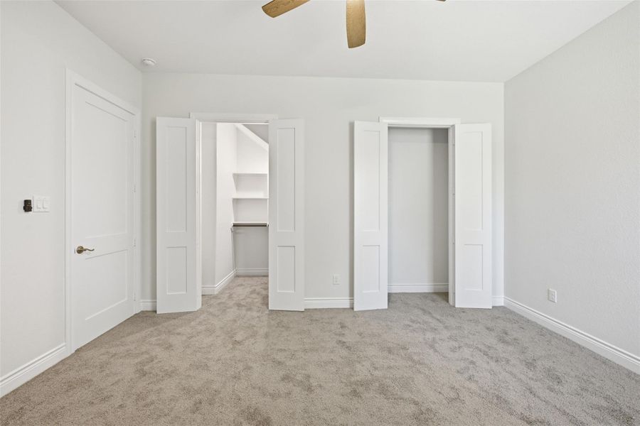 Downstairs Secondary bedroom with double closet space!