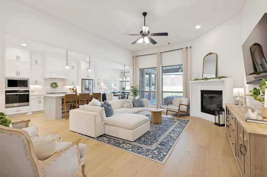 Furnished interior view inside a new home in Reunion, Rhome (Image 14).