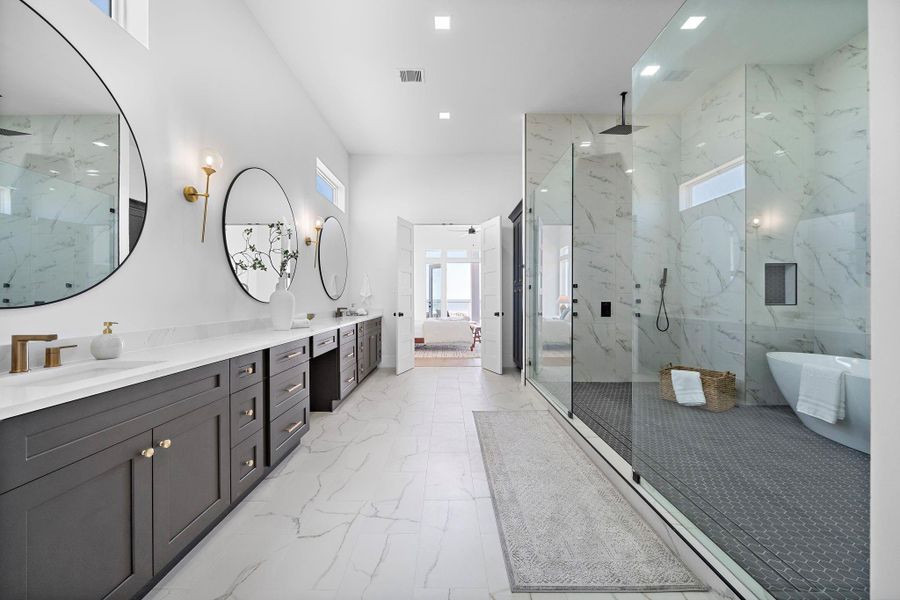 Full view of the Large Primary Bathroom. Full view of the Large Primary Bathroom.