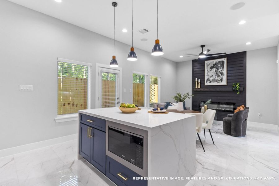 Take a look at your Living area staged. Note: This is the same floor plan, but a separate unit, not Unit B.