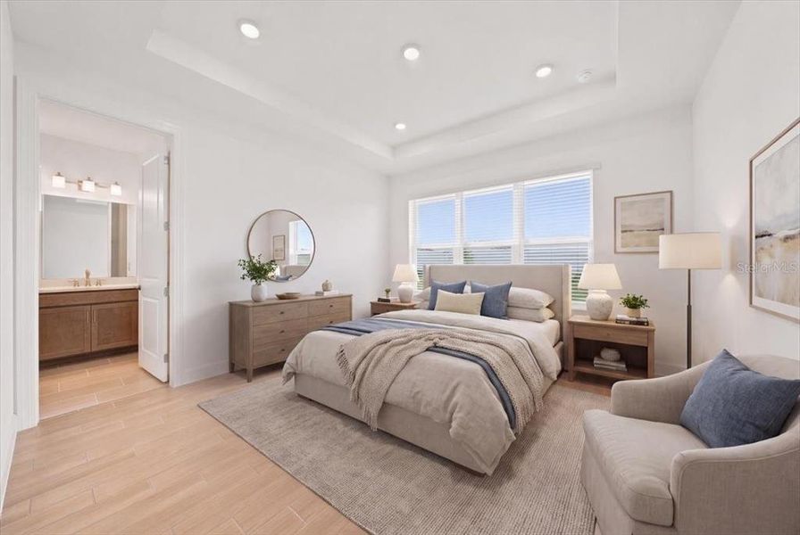 Furnished interior view inside a new home in , Palmetto (Image 14).