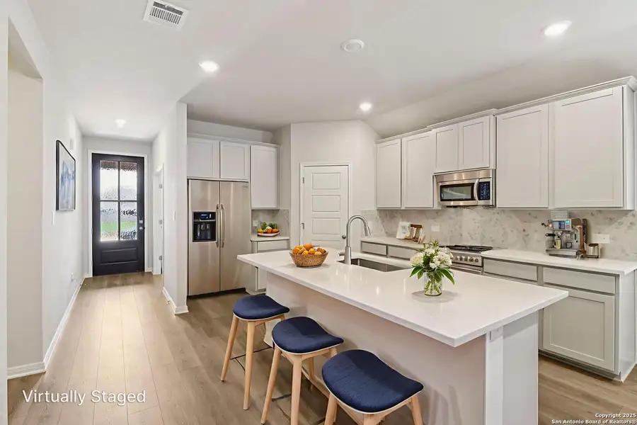 Furnished interior view inside a new home in Kallison Ranch, San Antonio (Image 5). Furnished interior view inside a new home in Kallison Ranch, San Antonio (Image 5).
