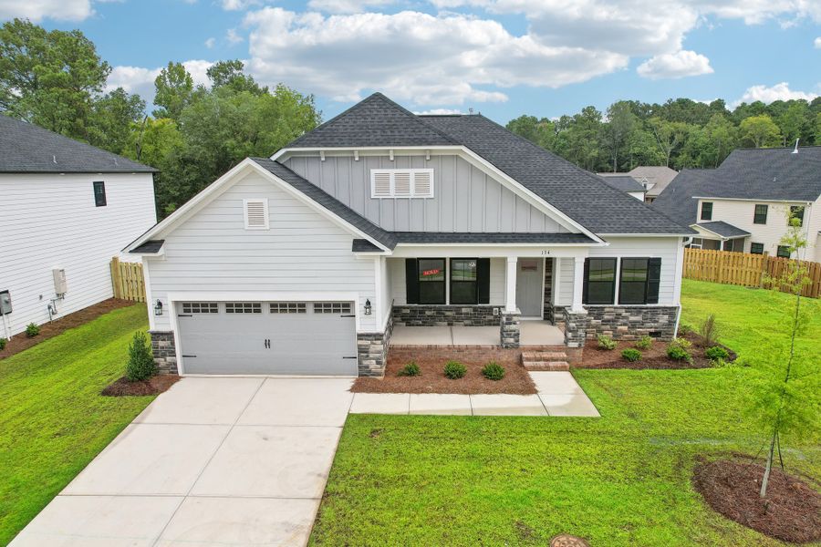 Representative exterior photo of a completed home built from the Gardener ll by Great Southern Homes in Blythewood Farms, Blythewood, SC (Image 15). Representative exterior photo of a completed home built from the Gardener ll by Great Southern Homes in Blythewood Farms, Blythewood, SC (Image 15).