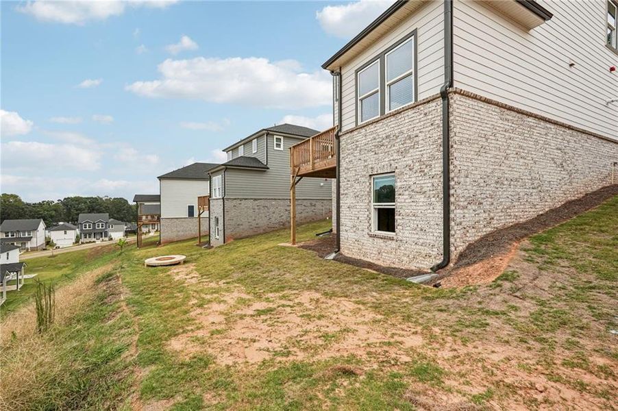 Exterior details and patio area of a home in Hemingway - Reserve Series, Cumming (Image 33).