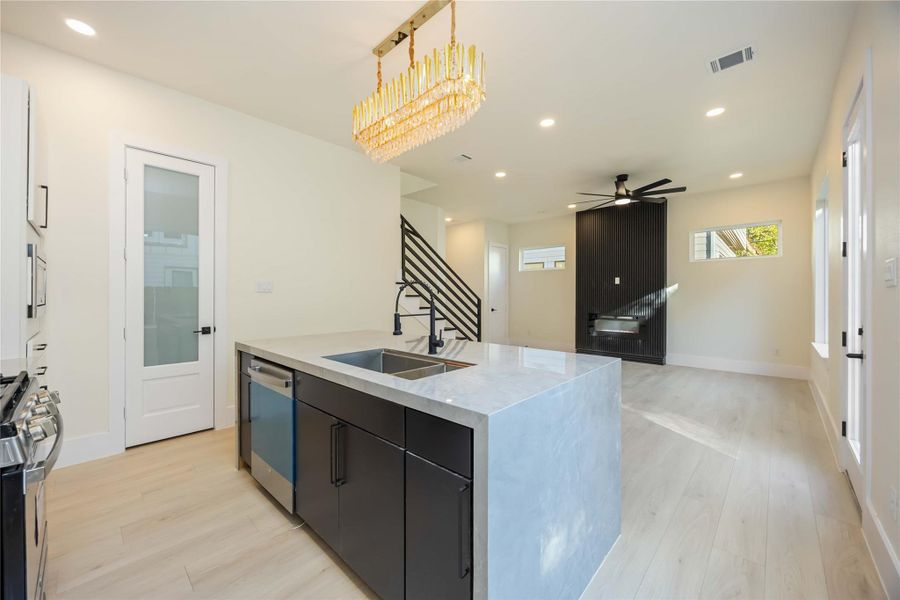 Furnished interior view inside a new home in , Houston (Image 9).