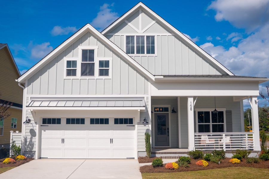Representative exterior photo of a completed home built from the Beckett by Bill Clark Homes in Sidbury Landing, Wilmington, NC (Image 34). Representative exterior photo of a completed home built from the Beckett by Bill Clark Homes in Sidbury Landing, Wilmington, NC (Image 34).