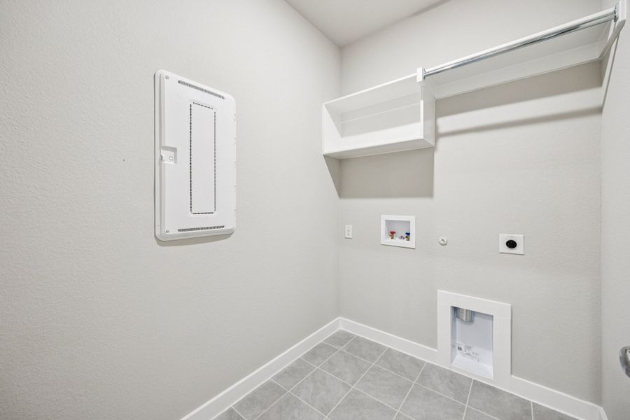 Utility Room in the Oscar home plan by Trophy Signature Homes – REPRESENTATIVE PHOTO Utility Room in the Oscar home plan by Trophy Signature Homes – REPRESENTATIVE PHOTO
