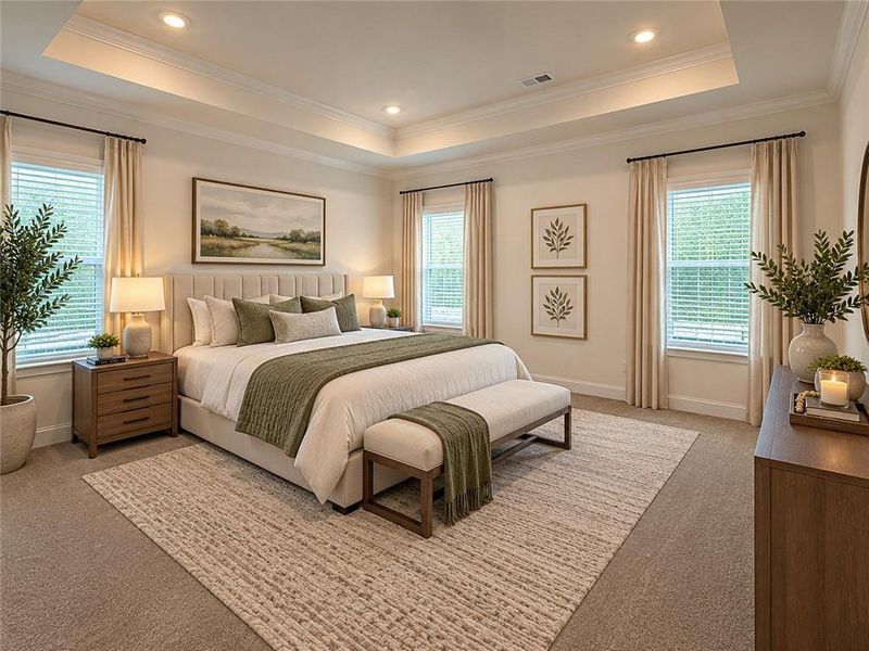 Furnished interior view inside a new home in Tuscany Hills, Douglasville (Image 9).