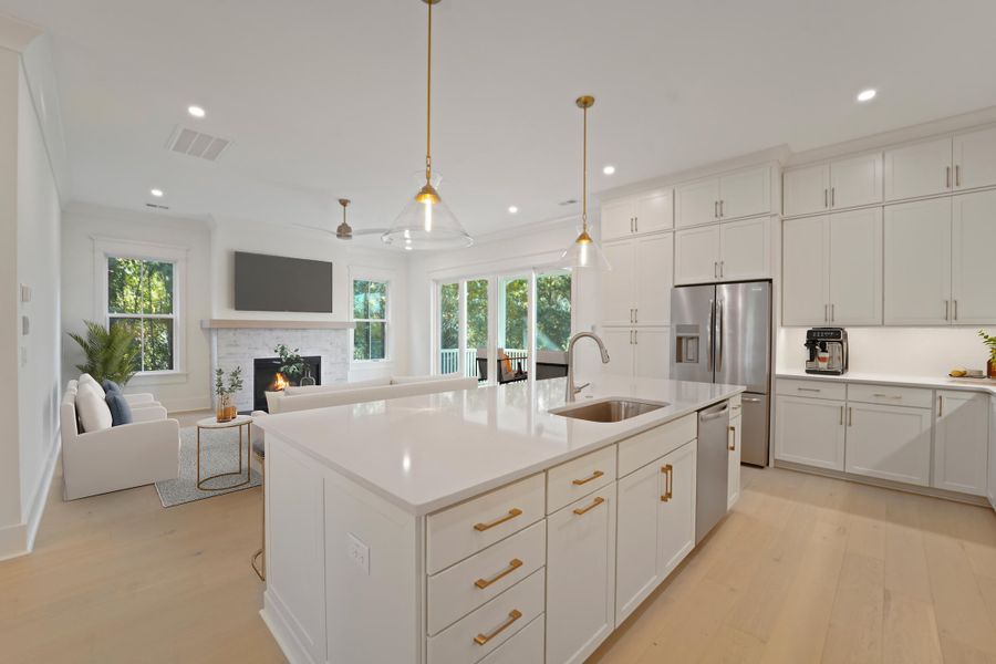 Furnished interior view inside a new home in , Charleston (Image 10).