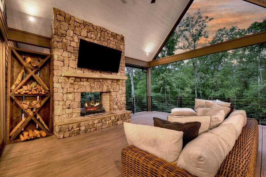 Furnished interior view inside a new home in , Mineral Bluff (Image 40).