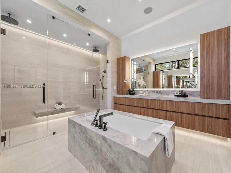 Furnished interior view inside a new home in , Palmetto Bay (Image 11).