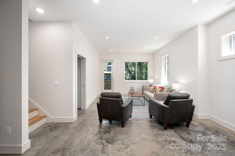 Lower Level Light-Filled Living Room Lower Level Light-Filled Living Room