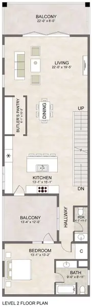 2D floor plan layout of this home in , Galveston, TX (Image 4).