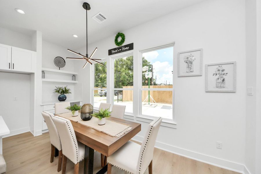 Furnished interior view inside a new home in , Houston (Image 8).