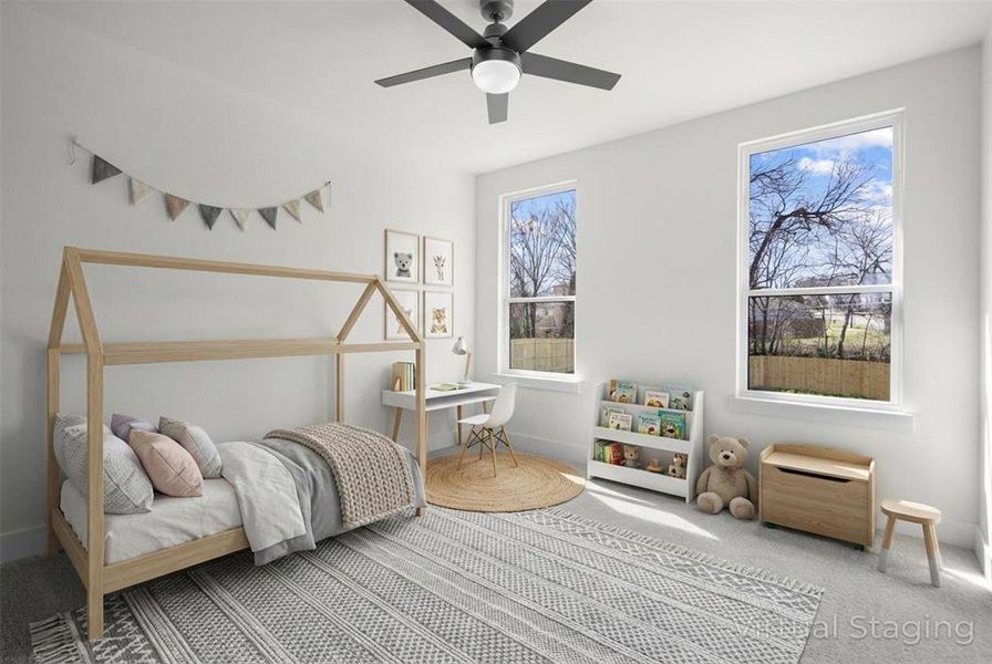 Furnished interior view inside a new home in , Dallas (Image 13).