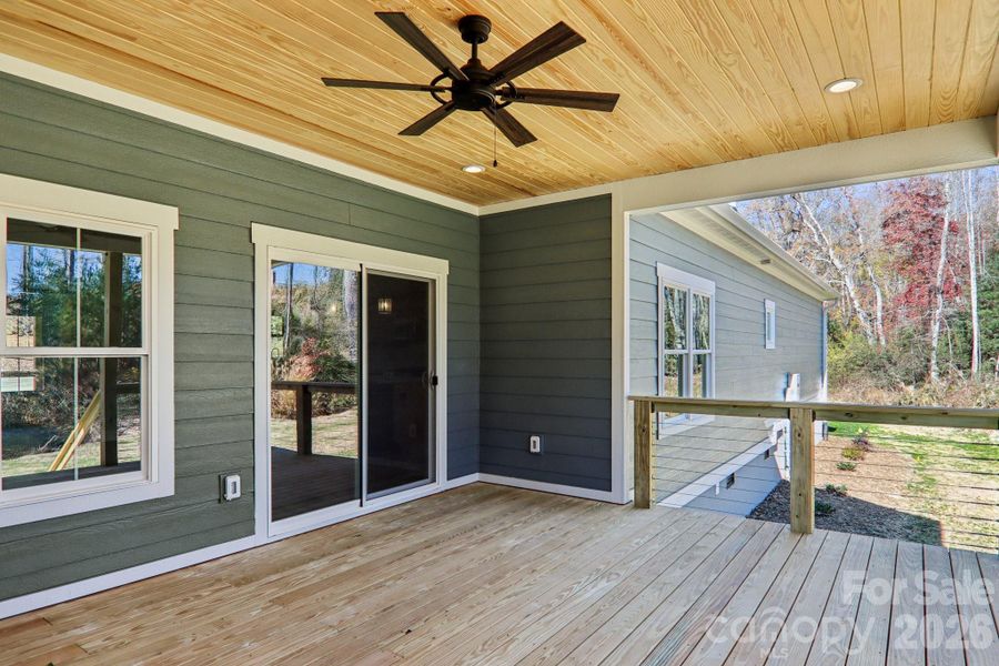 Exterior details and patio area of a home in , Hendersonville (Image 20).