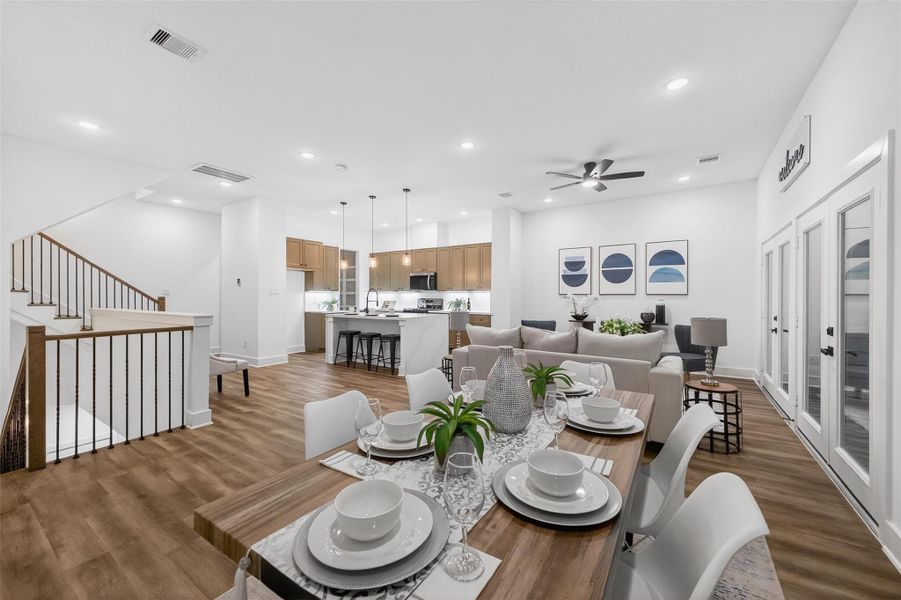 Furnished interior view inside a new home in , Houston (Image 12).