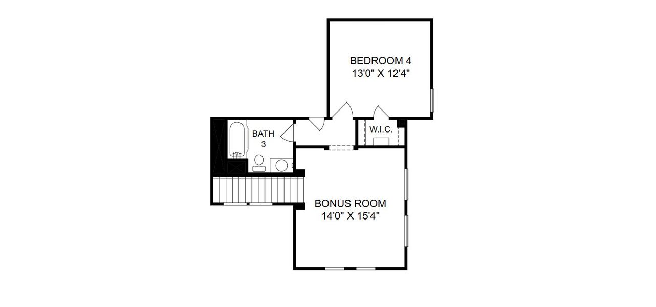 2D floor plan layout for the Ingram II by Giddens Homes in Whispering Wind, Bertram, TX (Image 6).