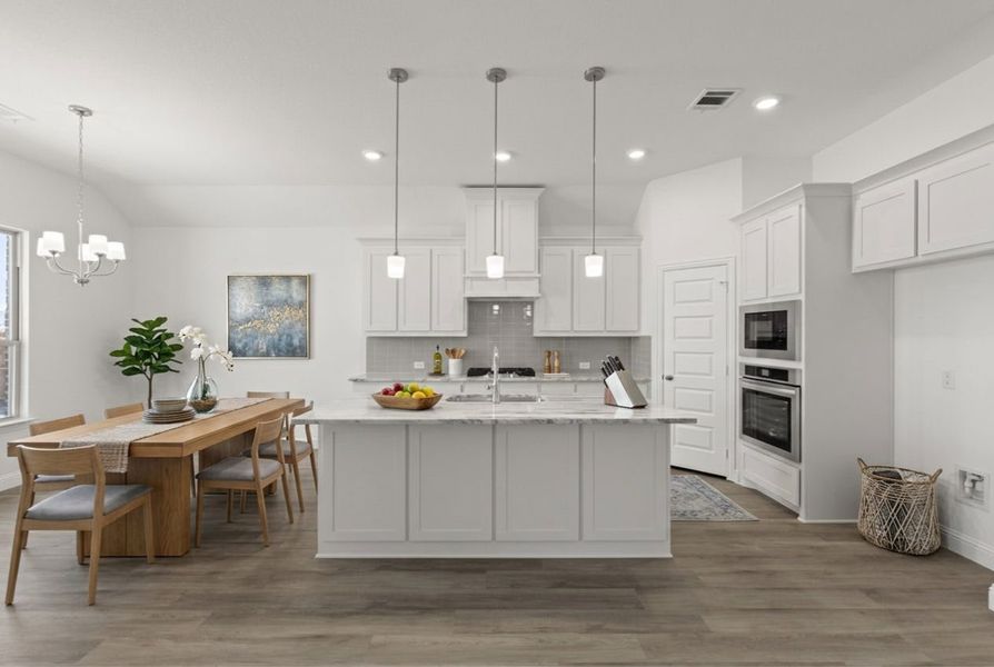 Furnished interior view inside a new home in Park Trails, Forney (Image 7).