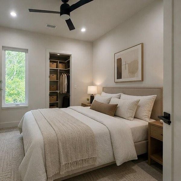 Furnished interior view inside a new home in , Dallas (Image 13). Furnished interior view inside a new home in , Dallas (Image 13).