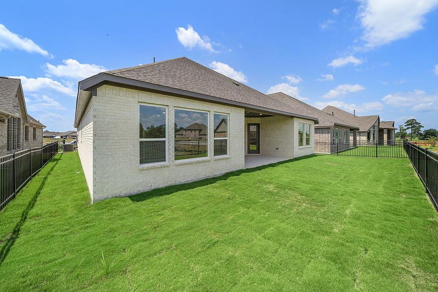 Representative exterior details of a home built from the Daisy by Caldwell Homes in The Highlands, Porter (Image 4). Representative exterior details of a home built from the Daisy by Caldwell Homes in The Highlands, Porter (Image 4).