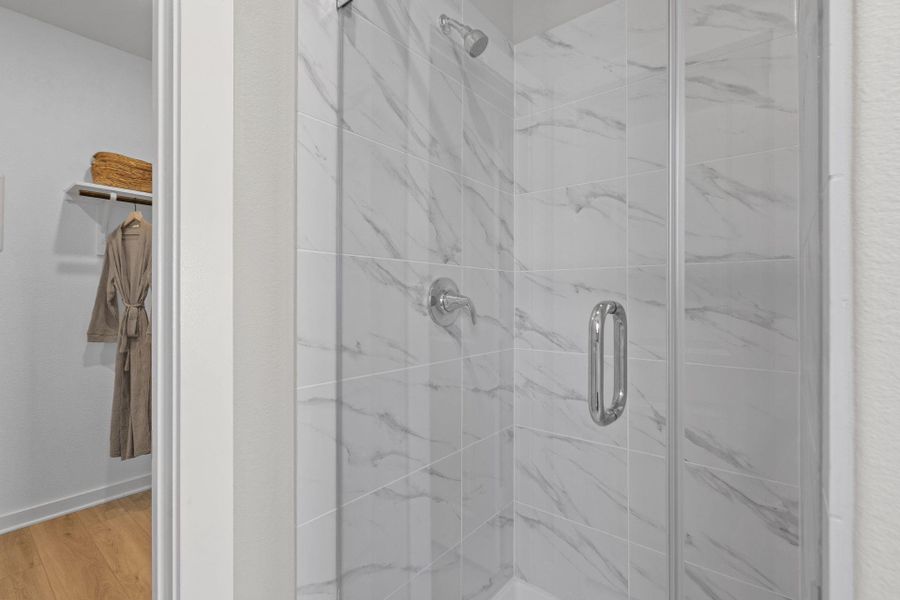 Walk-in shower in Primary Bath - Representative Photo