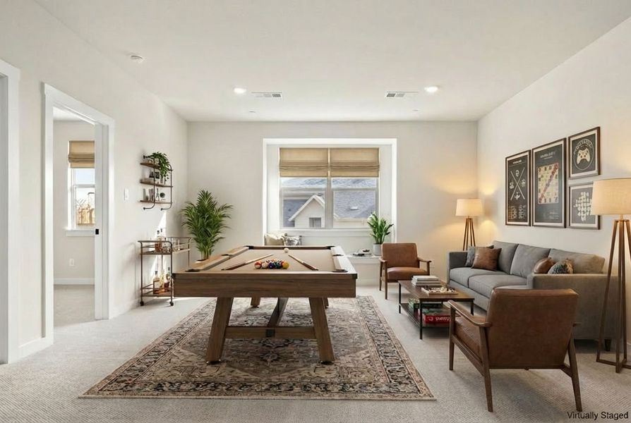 Furnished interior view inside a new home in Cottonwood Creek, Rowlett (Image 19).
