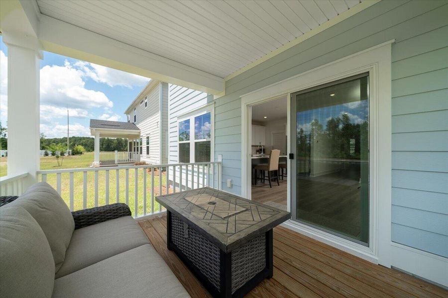 Exterior details and patio area of a home in The Coves at Lakes of Cane Bay, Summerville (Image 23). Exterior details and patio area of a home in The Coves at Lakes of Cane Bay, Summerville (Image 23).