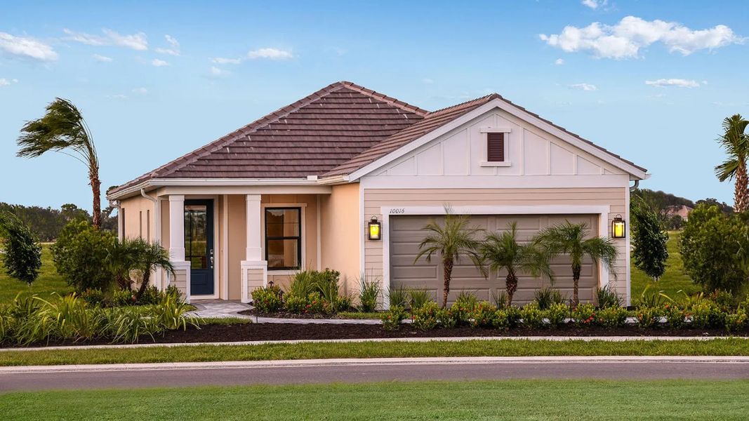 Representative exterior photo of a completed home built from the Imagination 2 by Neal Communities in Boca Royale Golf & Country Club Real Estate and Homes for Sale in Englewood, FL - Neal Communities, Englewood, FL (Image 2). Representative exterior photo of a completed home built from the Imagination 2 by Neal Communities in Boca Royale Golf & Country Club Real Estate and Homes for Sale in Englewood, FL - Neal Communities, Englewood, FL (Image 2).
