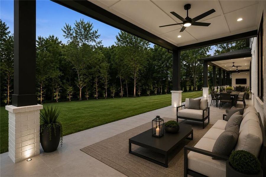Exterior details and patio area of a home in , Buford (Image 32). Exterior details and patio area of a home in , Buford (Image 32).