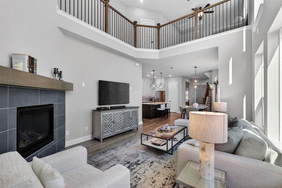 Furnished interior view inside a new home in The Retreat at Harvest, Argyle (Image 5).