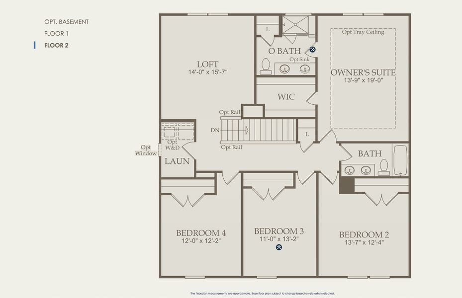 Hampton Floor Plan, Quick Move-In Home, Floor 2