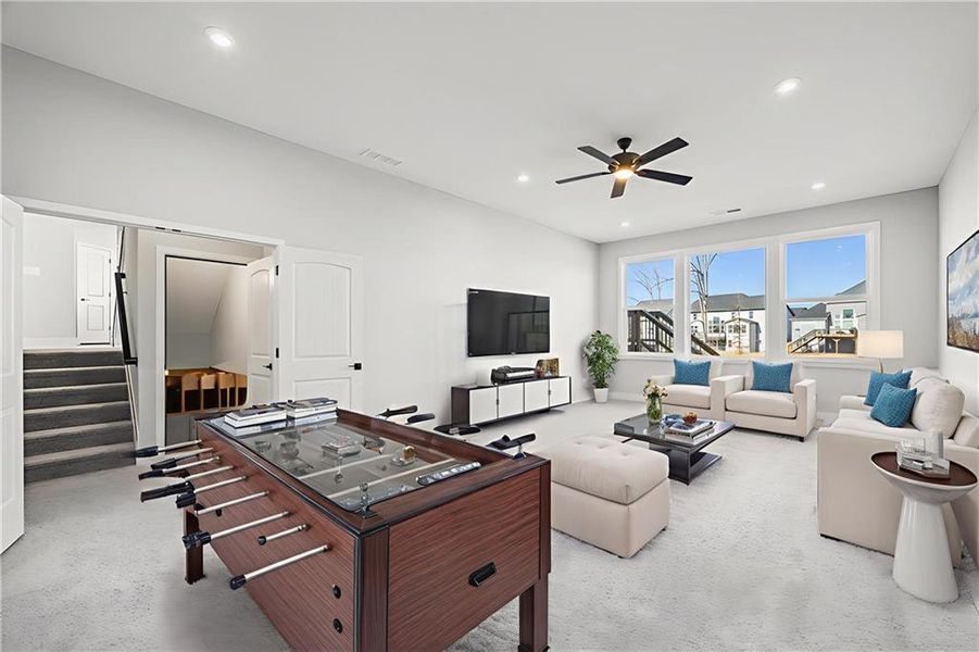 Furnished interior view inside a new home in , Hoschton (Image 7).