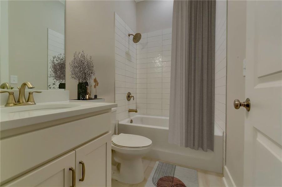 Furnished interior view inside a new home in Traditions of Braselton, Jefferson (Image 9).