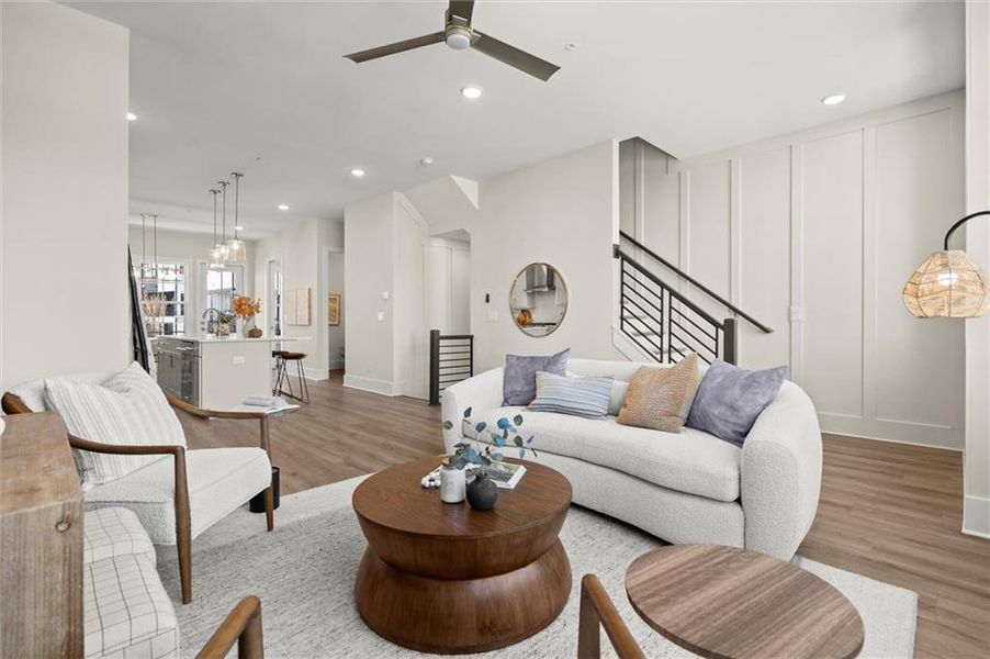 Furnished interior view inside a new home in , Alpharetta (Image 12). Furnished interior view inside a new home in , Alpharetta (Image 12).