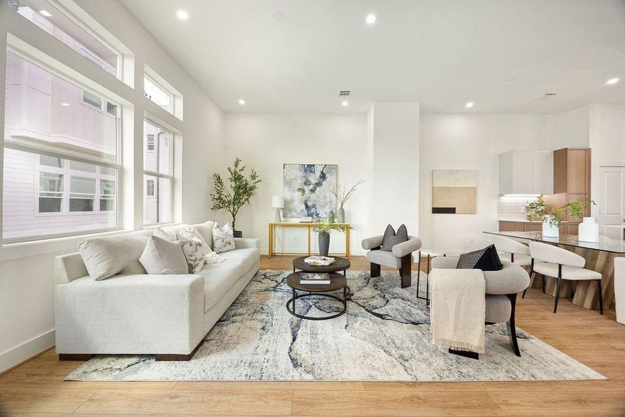 Furnished interior view inside a new home in , Houston (Image 4).