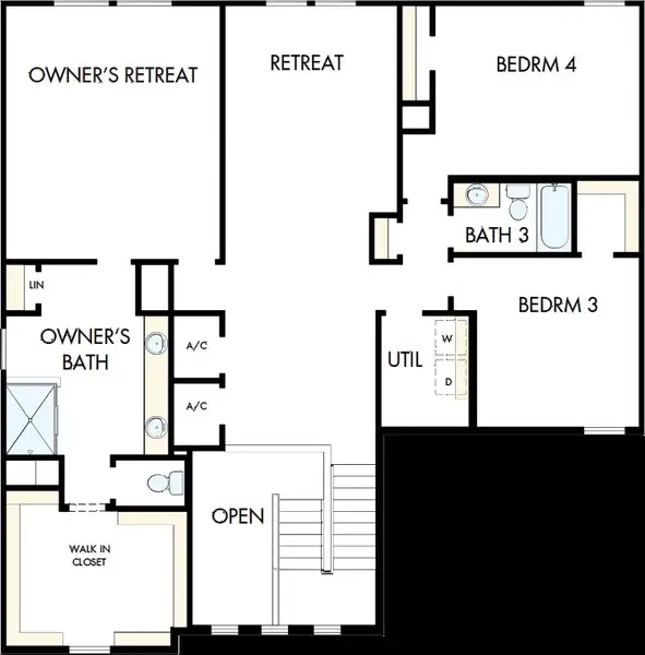 2D floor plan layout of this home in Coasterra, Palmetto, FL (Image 3). 2D floor plan layout of this home in Coasterra, Palmetto, FL (Image 3).