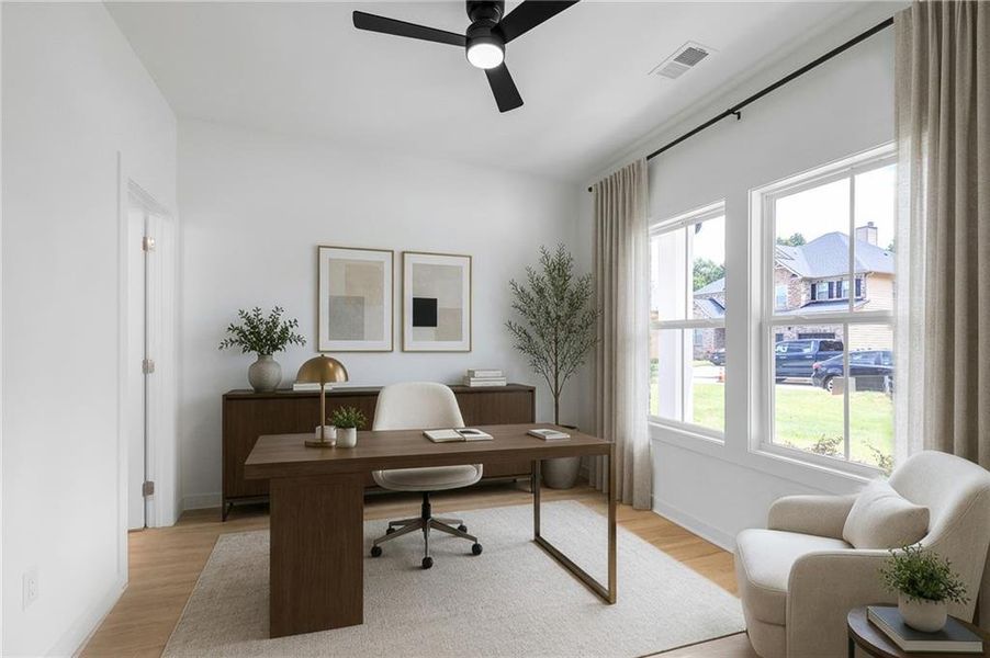 Furnished interior view inside a new home in , Atlanta (Image 4).