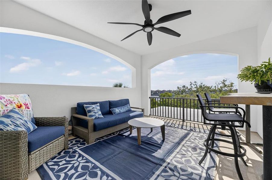 Exterior details and patio area of a home in SouthShore Yacht Club: Somerset Preserve, Ruskin (Image 31).