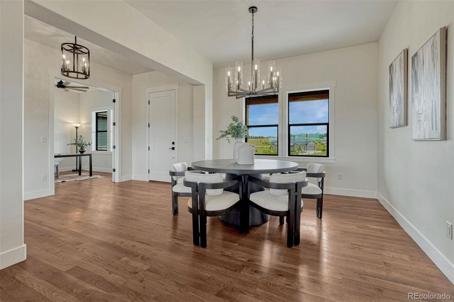 Furnished interior view inside a new home in , Colorado Springs (Image 32).
