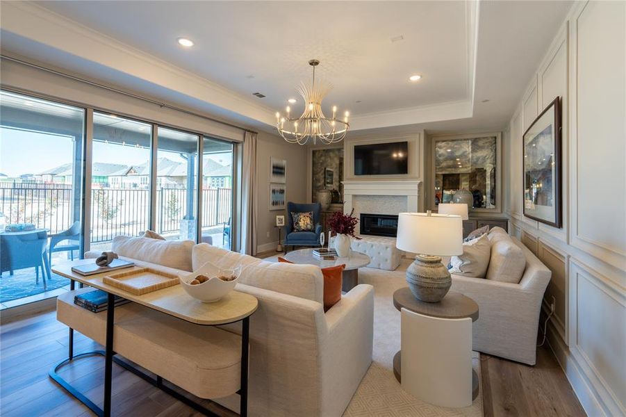 Furnished interior view inside a new home in , Prosper (Image 27).