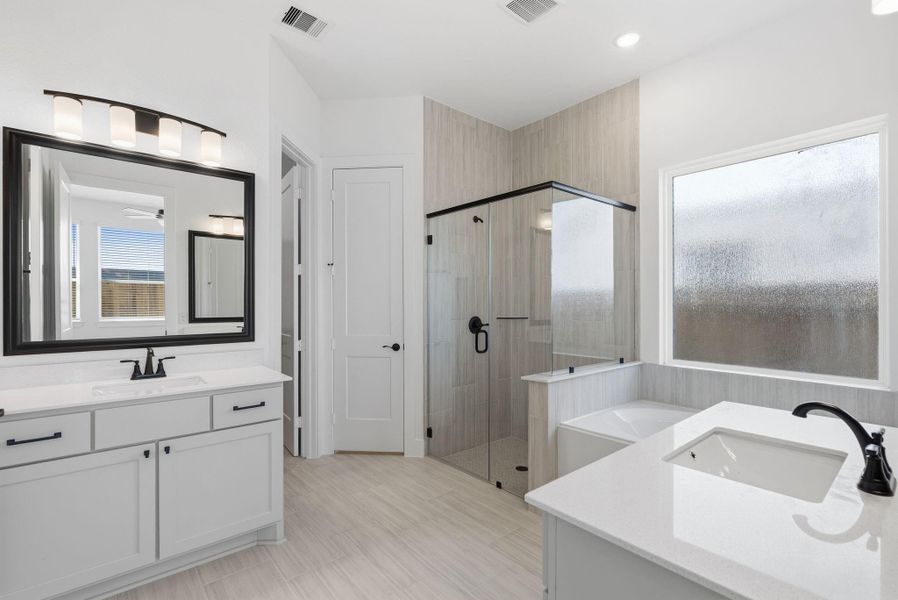 Furnished interior view inside a new home in Wood Leaf Reserve, Tomball (Image 7).